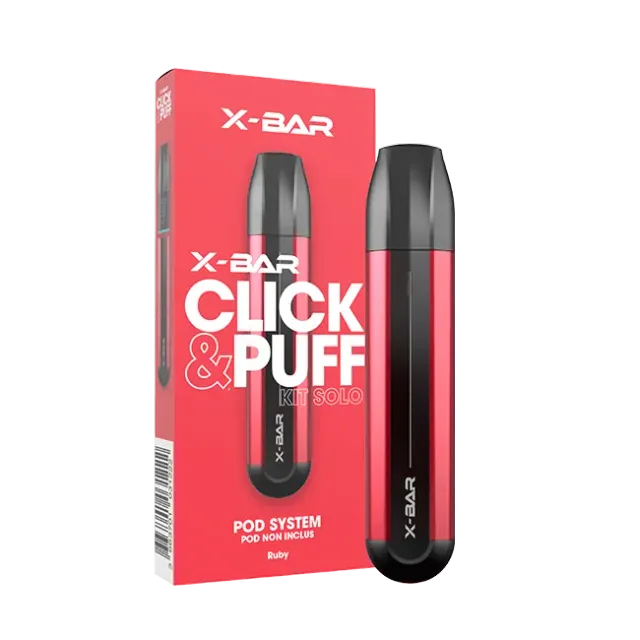X-Bar Click & Puff Solo pod-kit red 500mAh