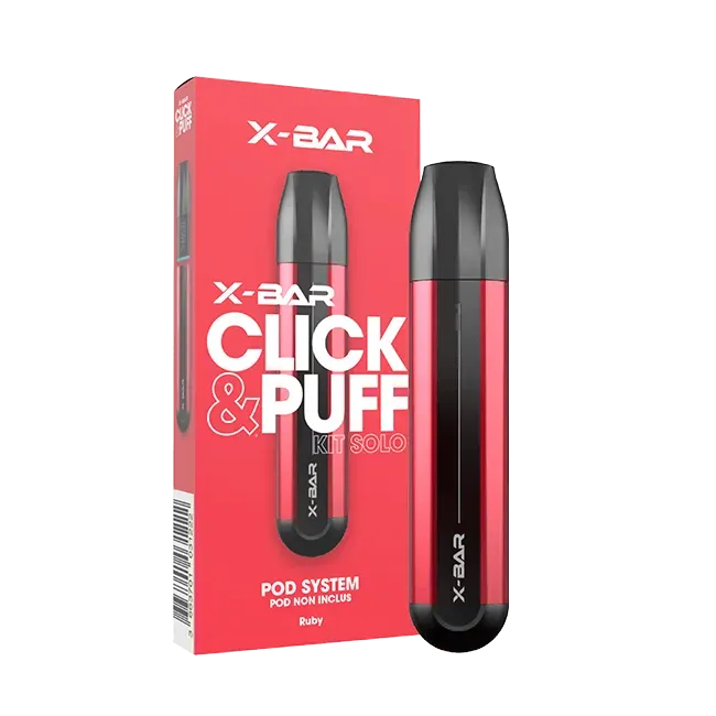 X-Bar Click & Puff Solo pod-kit red 500mAh