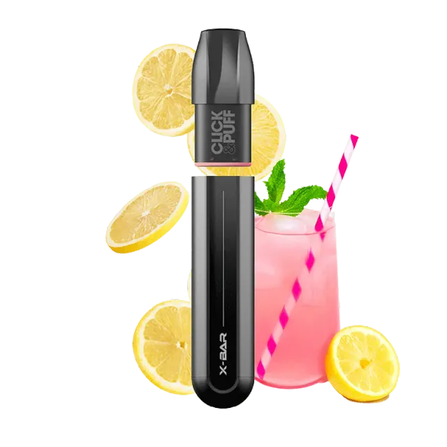 X-Bar Click & Puff Pink Lemonade kit rosa limonade