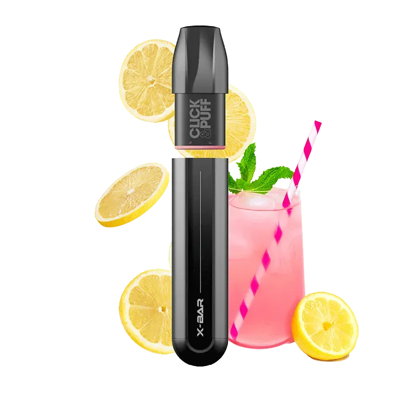 X-Bar Click & Puff Pink Lemonade kit rosa limonade
