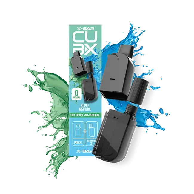 X-Bar Cubx Super Menthol pods 2-pk mentol