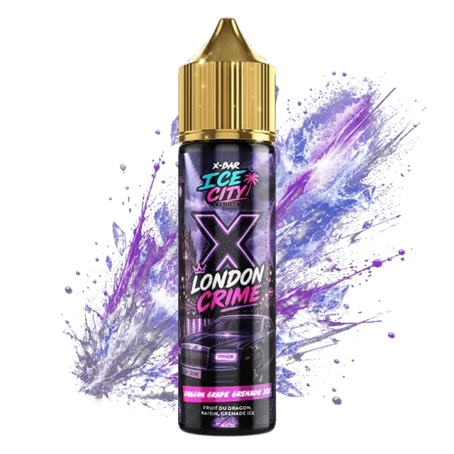 X-Bar Ice City Dragon Grape Grenade e-juice 50 ml drue-is