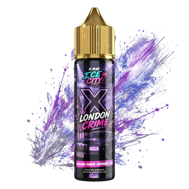 X-Bar Ice City Dragon Grape Grenade e-juice 50 ml drue-is