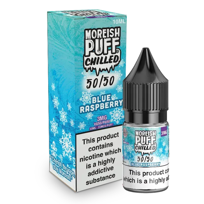 Moreish Puff Blue Raspberry Chilled e-juice 10ml 3mg is