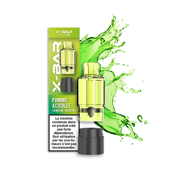 X-Bar X-Line Pomme Acidulée pod 12 ml grønt eple