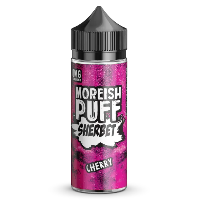 Moreish Puff Sherbet Cherry Sherbet e-juice 100ml kirsebær