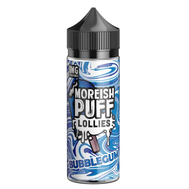 Moreish Puff Lollies Bubblegum shortfill 100ml saftis