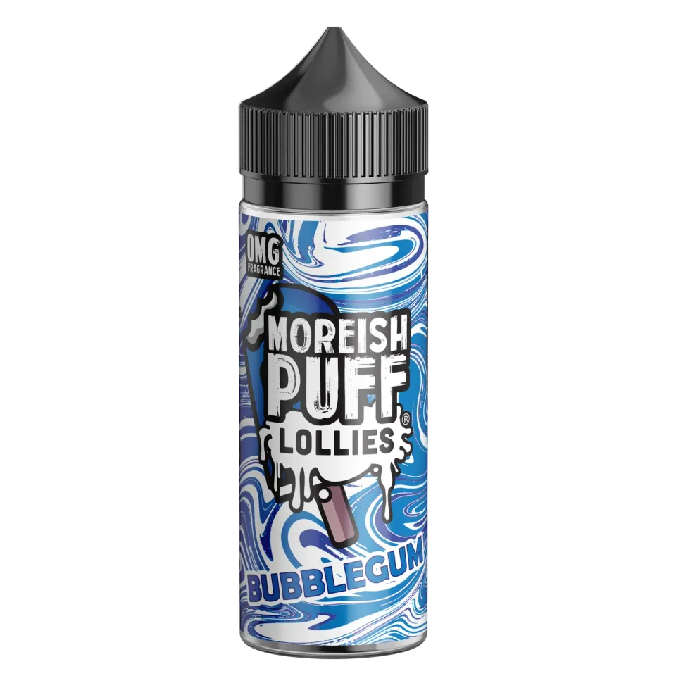 Moreish Puff Lollies Bubblegum shortfill 100ml saftis