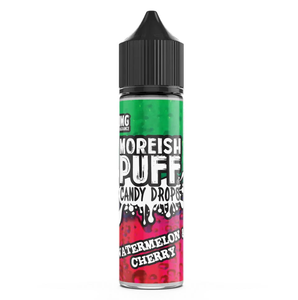 Moreish Puff Candy Drops Watermelon Cherry e-juice 50ml søt