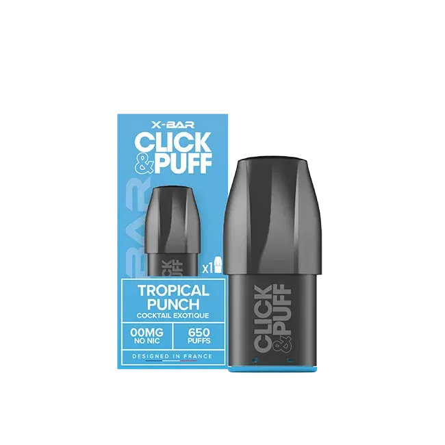 X-Bar Click & Puff Tropical Punch pod 2 ml tropisk