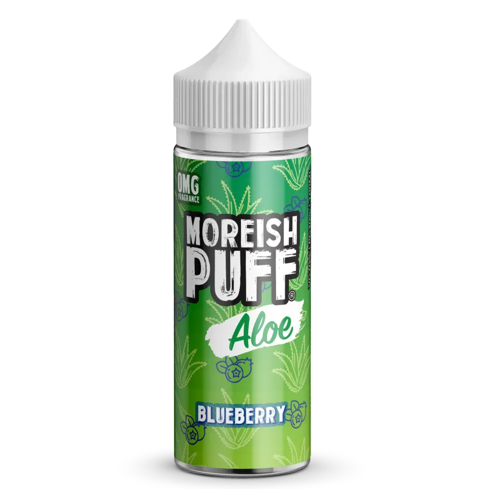 Moreish Puff Blueberry Aloe 100ml e-juice blåbær