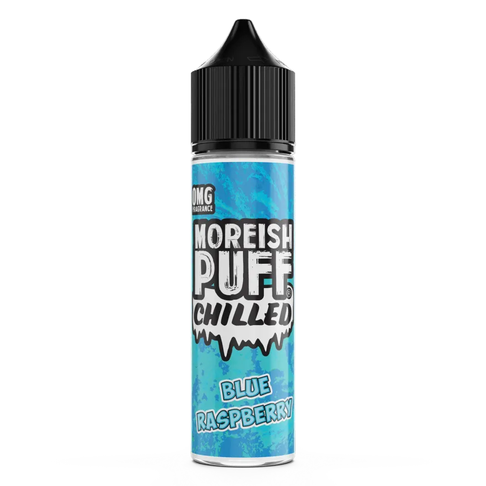 Moreish Puff Blue Raspberry Chilled 50ml shortfill e-væske 0mg is