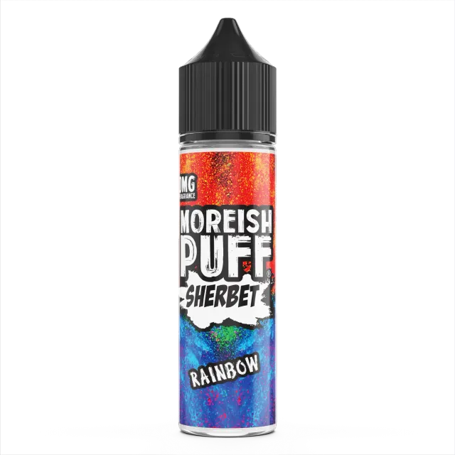 Moreish Puff Sherbet Rainbow shortfill 50ml 0mg fizzy