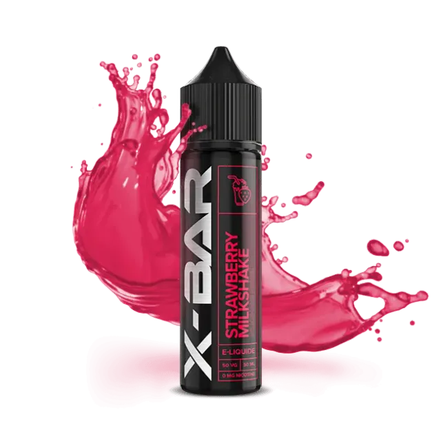 X-Bar Jordbær Milkshake e-væske 50 ml kremet