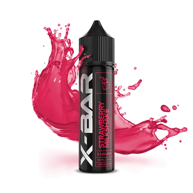 X-Bar Jordbær Milkshake e-væske 50 ml kremet