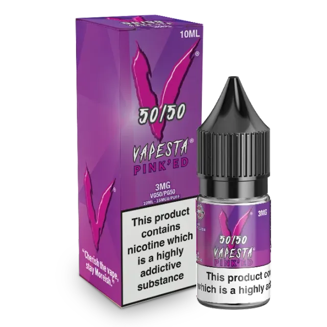 Vapesta Pinked e-væske 10ml 12mg tropisk