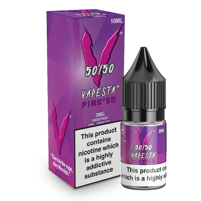 Vapesta Pinked e-væske 10ml 12mg tropisk
