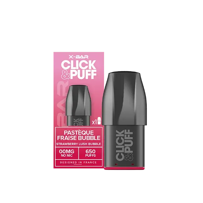 X-Bar Click & Puff Pod Vannmelon Jordbær Bubble 2ml
