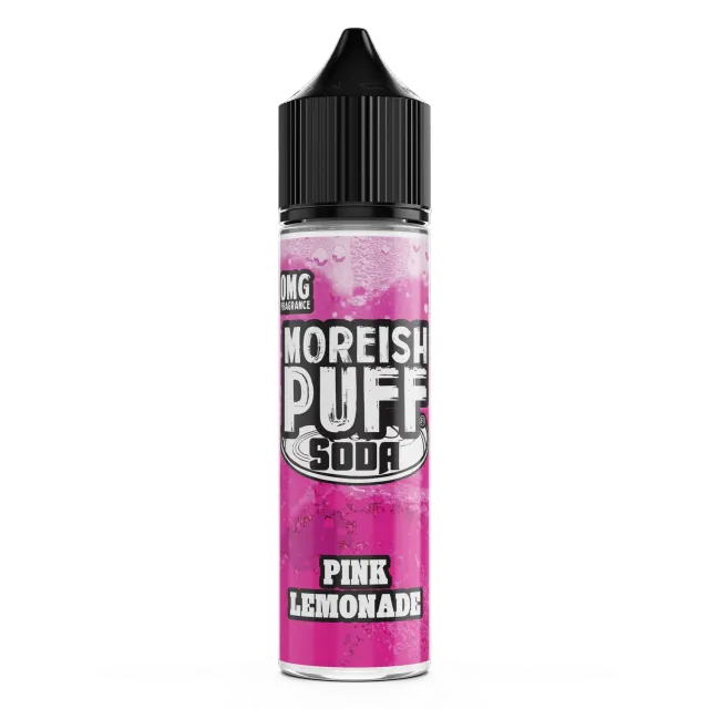 Moreish Puff Soda Pink Lemonade e-juice 50ml brus