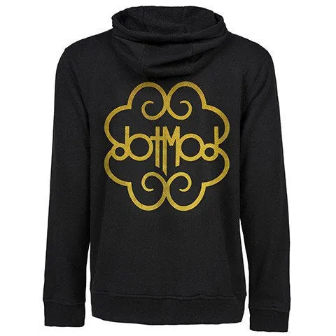 Dotmod Hoodie hettegenser bomull gulltrykk