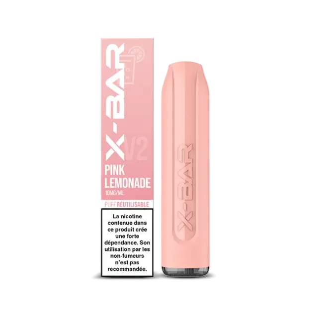 X-Bar 650 engangsvape pink lemonade refillbar