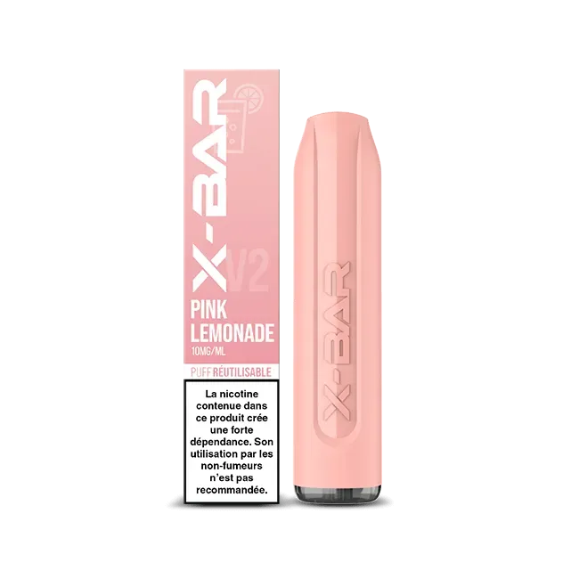 X-Bar 650 engangsvape pink lemonade refillbar