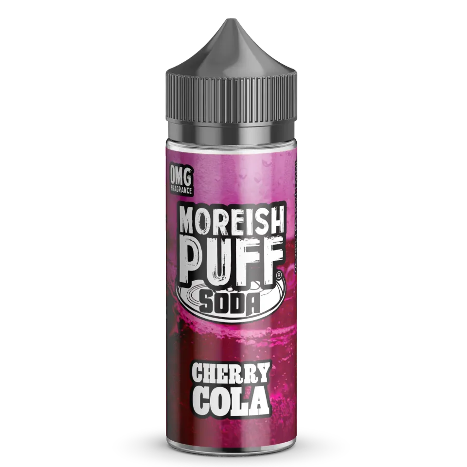 Moreish Puff Soda Cherry Cola 100ml shortfill e-væske brus