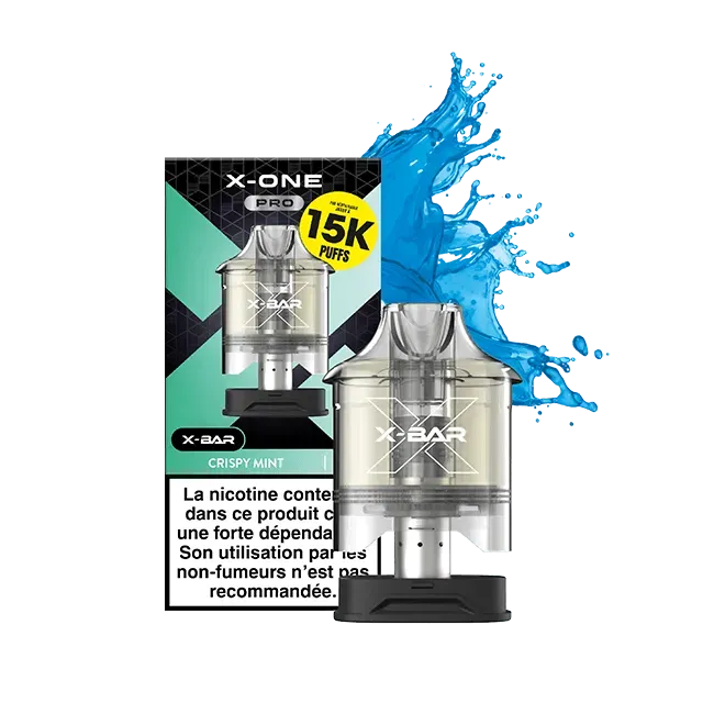 X-Bar X-One Pro Crispy Mint pods 12 ml – grønn mynte