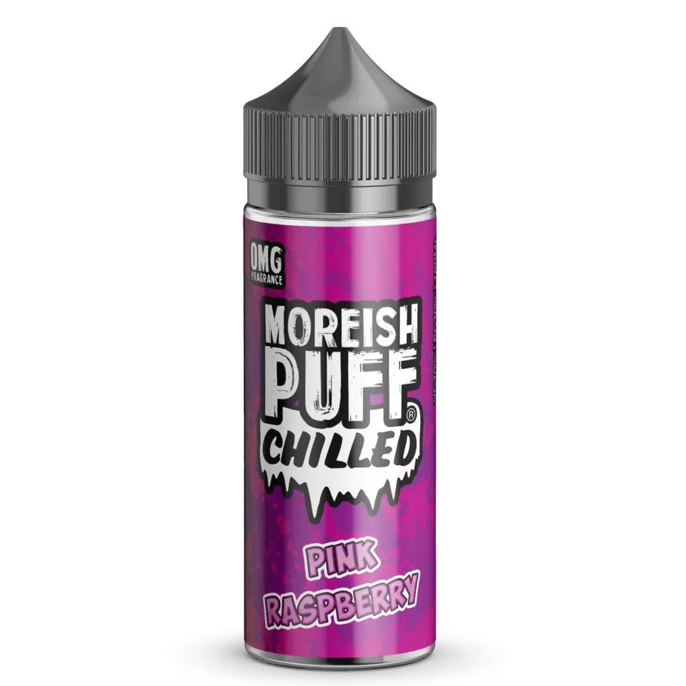 Moreish Puff Chilled Pink Raspberry e-væske 100ml is