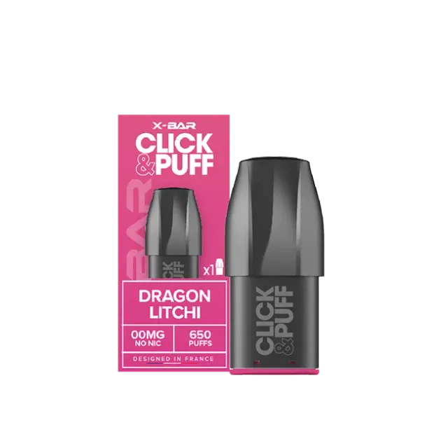 X-Bar Click & Puff Pod Dragefrukt Litchi 2ml