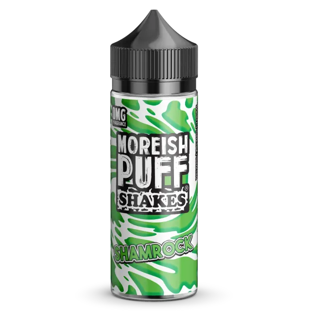 Moreish Puff Shamrock Shakes shortfill 100ml mynte