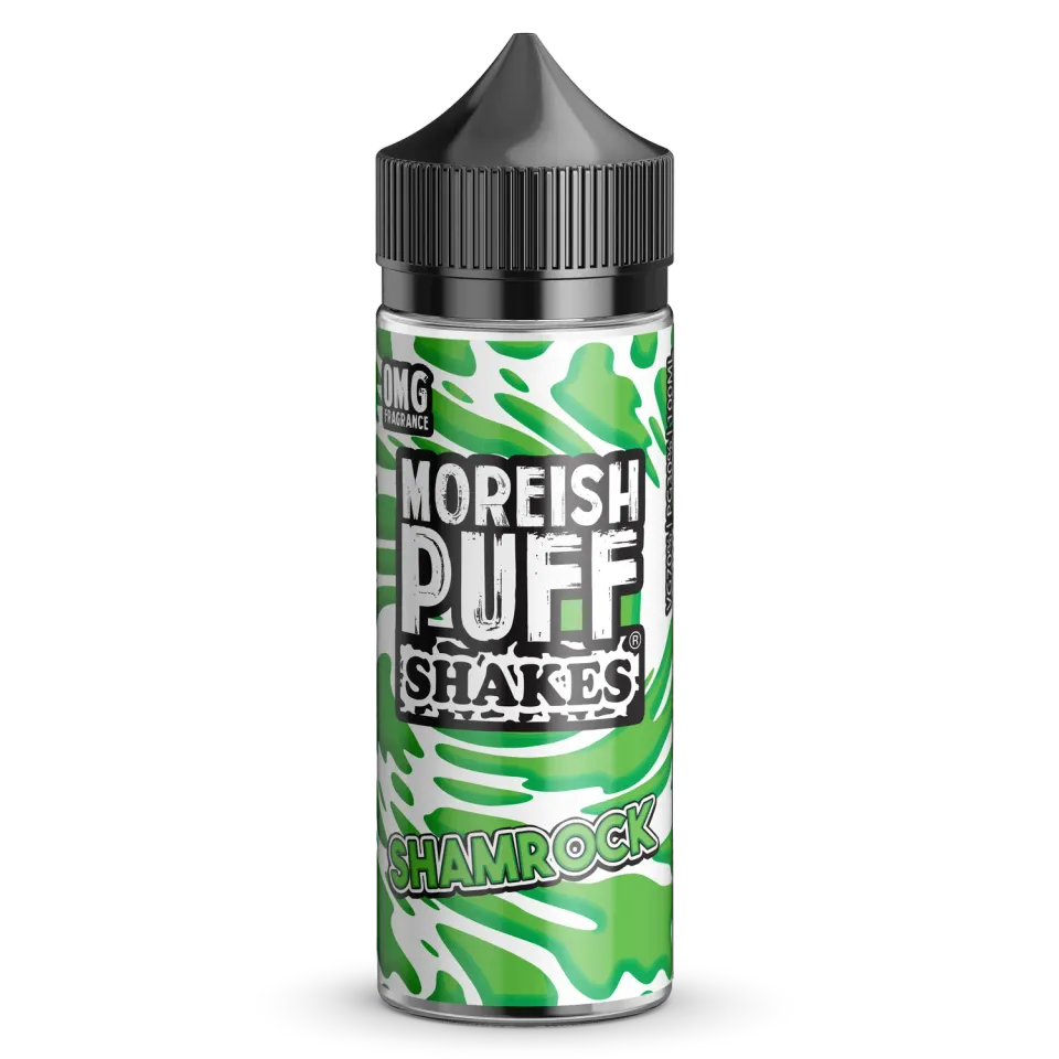 Moreish Puff Shamrock Shakes shortfill 100ml mynte