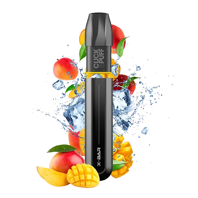 X-Bar Click & Puff Mangue Glacée vape kit mango-is