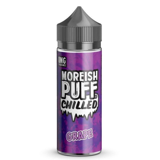 Moreish Puff Chilled Grape e-juice 100ml shortfill mentol