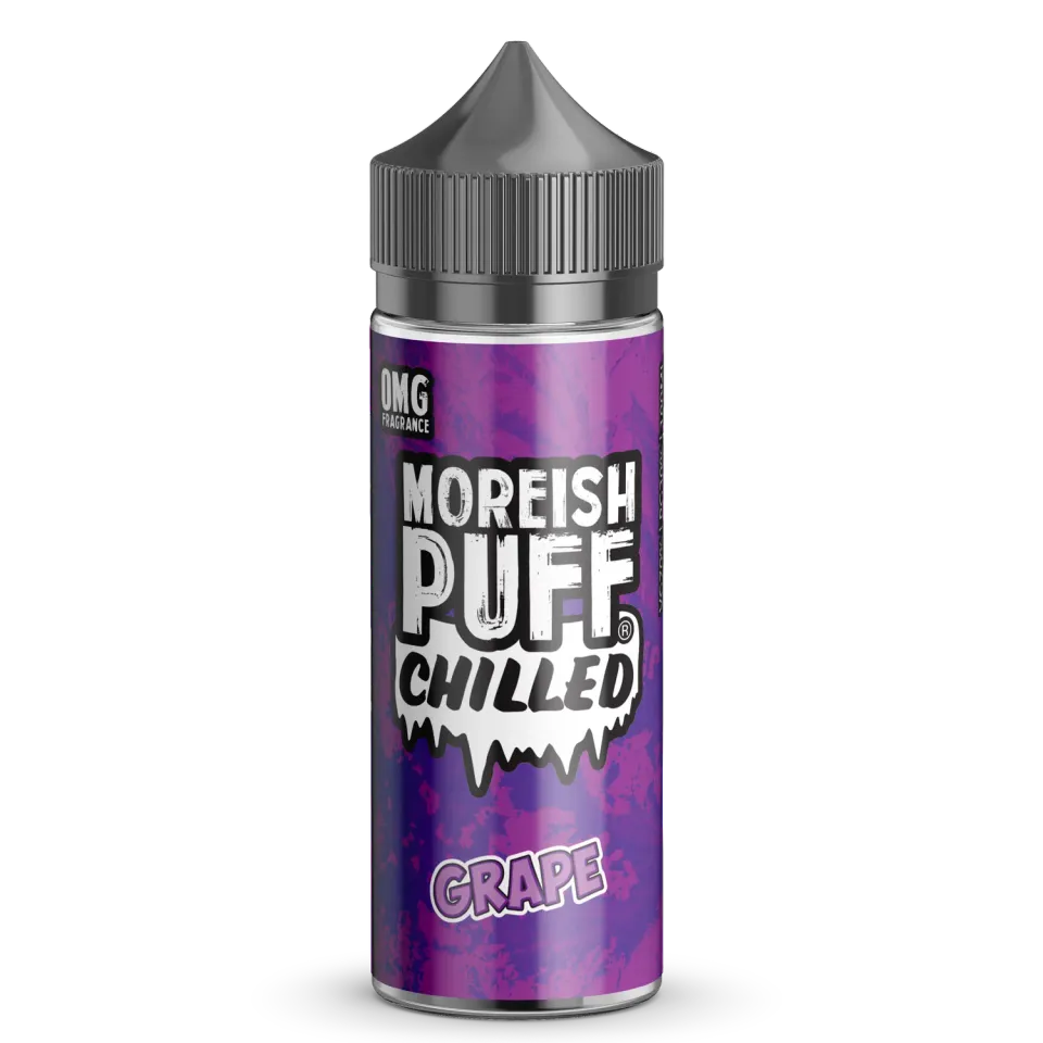 Moreish Puff Chilled Grape e-juice 100ml shortfill mentol