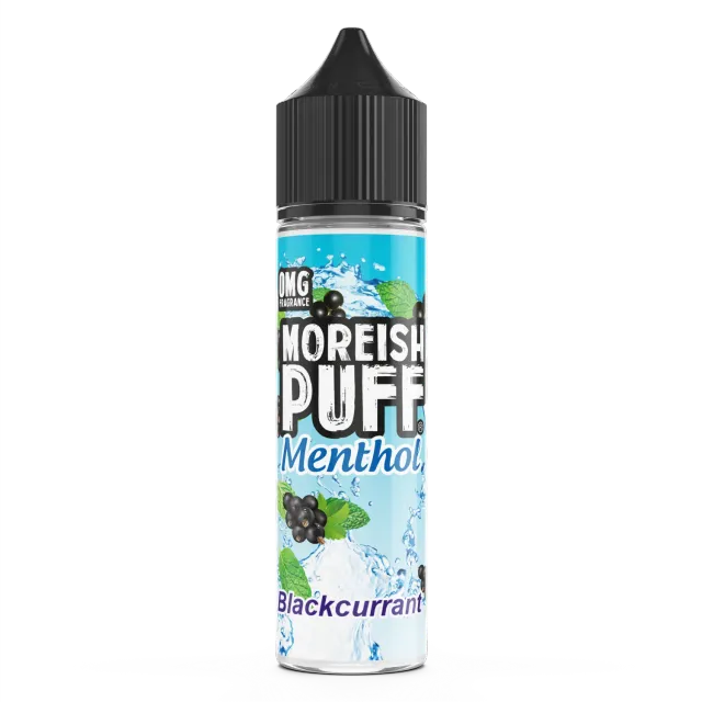 Moreish Puff Blackcurrant Menthol e-væske 50ml solbær