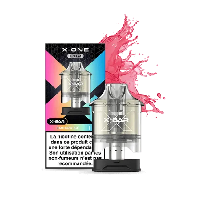 X-Bar X-ONE PRO pods Rainbow Ice 12 ml frukt is
