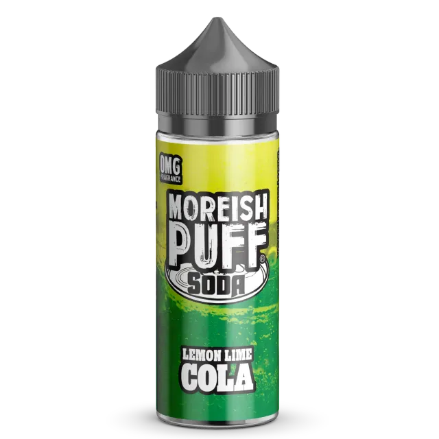 Moreish Puff Lemon Lime Cola Soda shortfill 100ml brus