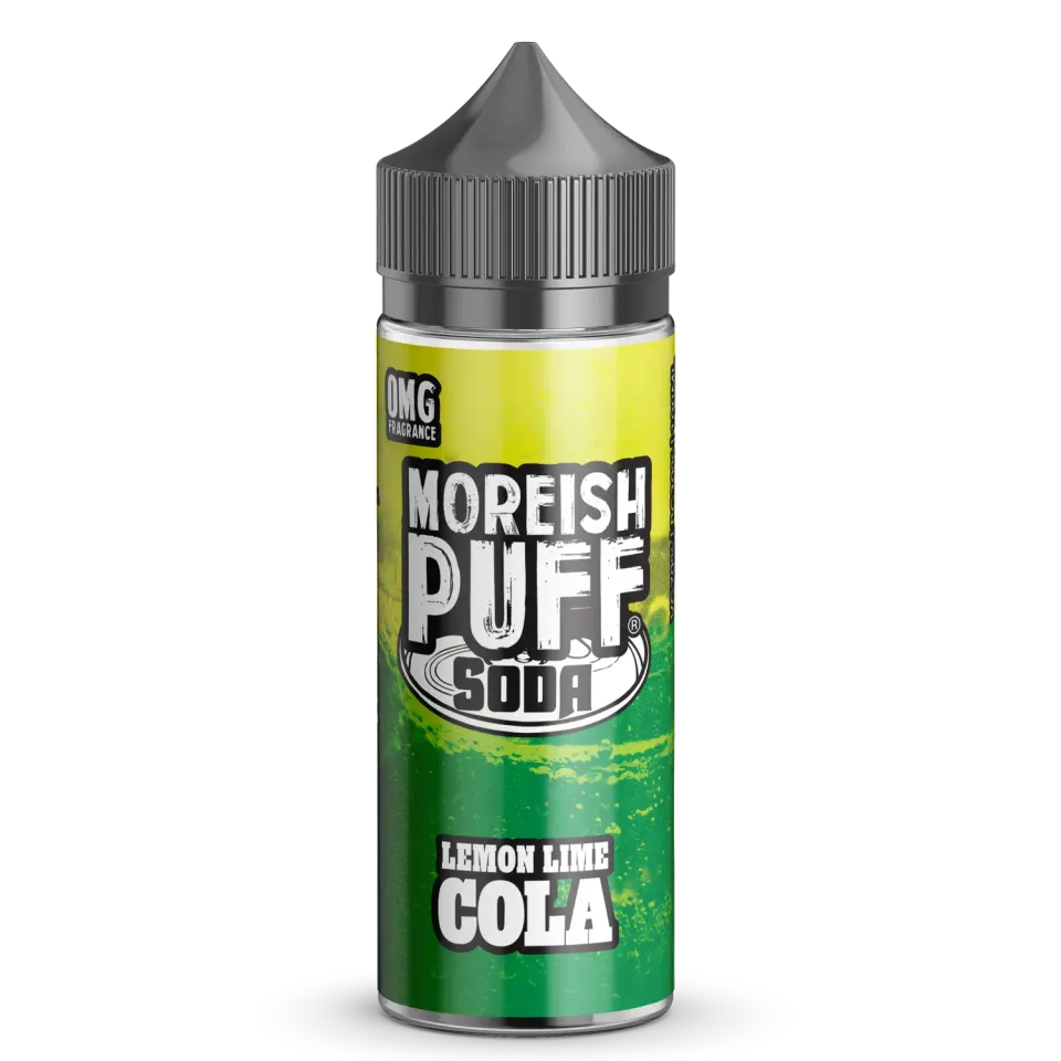 Moreish Puff Lemon Lime Cola Soda shortfill 100ml brus