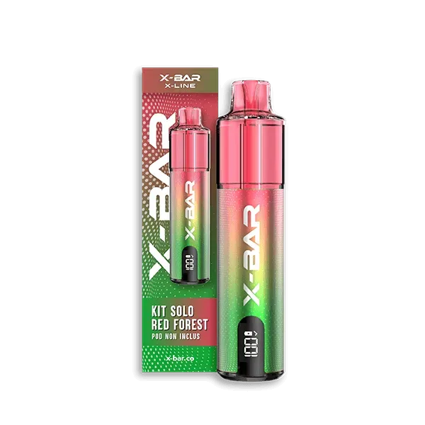 X-Bar X-Line Solo Red Forest e-sigarett røde bær batteri