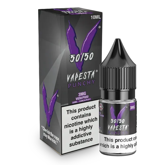 Vapesta Punchy e-juice 10ml 12mg tropisk energi