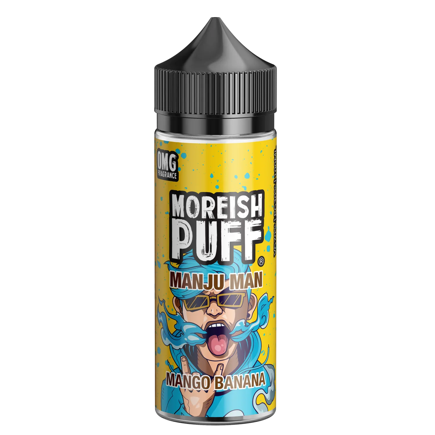 Moreish Puff Manju Man Mango Banana e-juice 100ml mango-banan