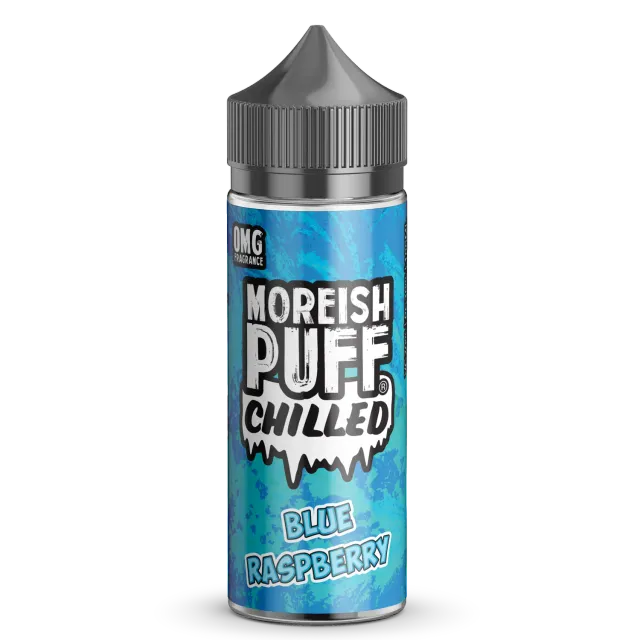 Moreish Puff Chilled Blue Raspberry 100ml shortfill e-væske is