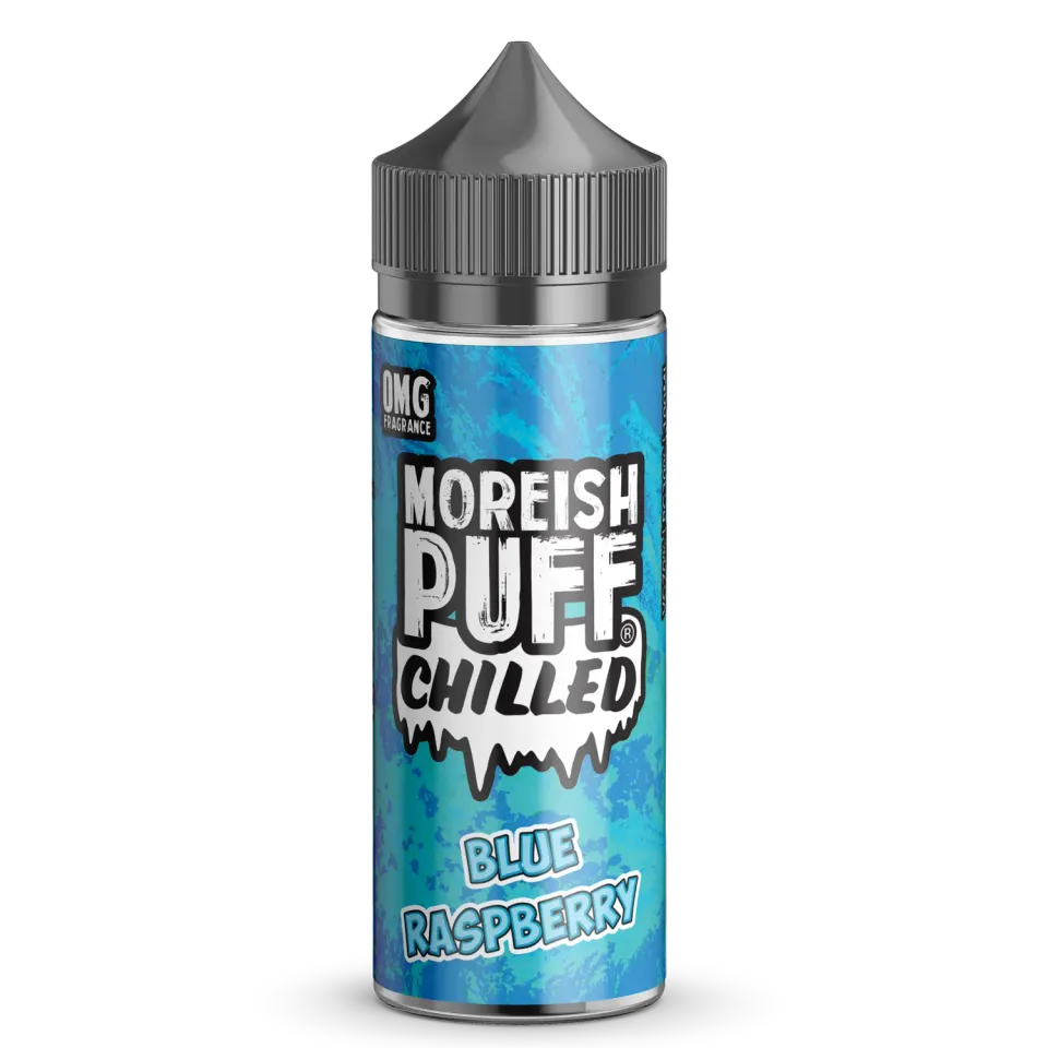 Moreish Puff Chilled Blue Raspberry 100ml shortfill e-væske is