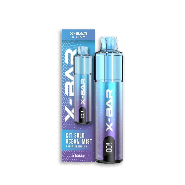 X-Bar X-Line Solo vape kit Ocean Mist blå