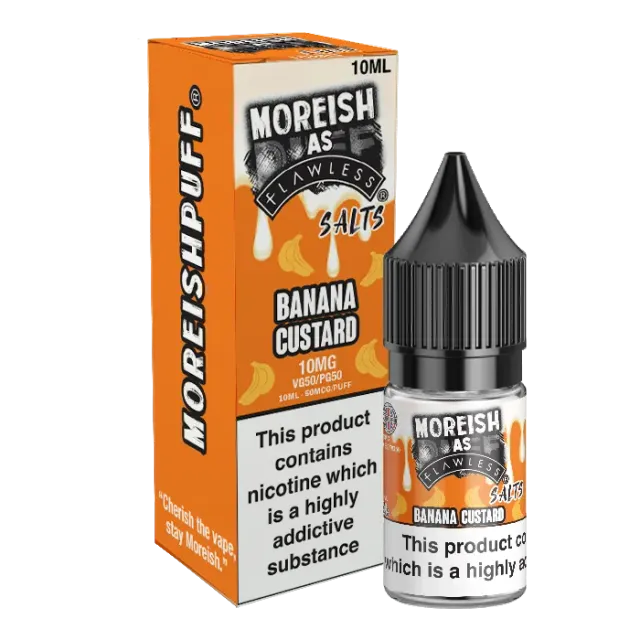 Moreish As Flawless Banana Custard e-væske 10ml dessert