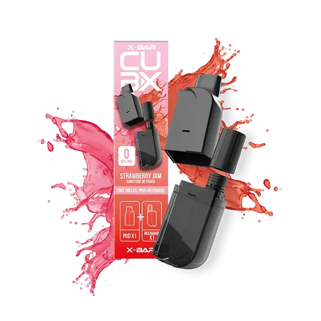 X-Bar CUBX Confiture de Fraise pods 11ml bærsøt