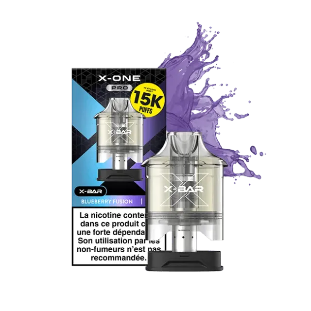 X-Bar X-One Pro Pods Blåbær Fusion 12 ml pod