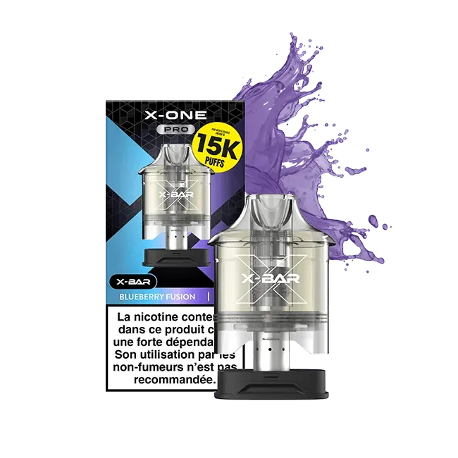 X-Bar X-One Pro Pods Blåbær Fusion 12 ml pod