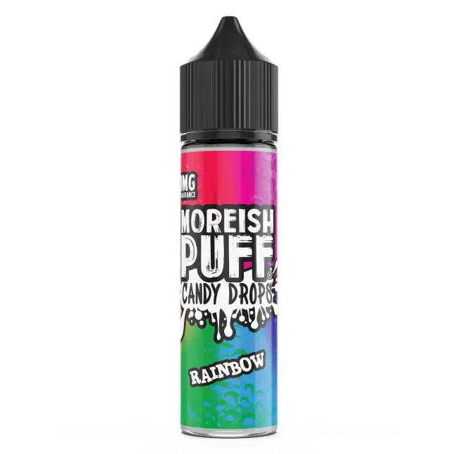 Moreish Puff Candy Drops Rainbow e-væske 50ml godteri
